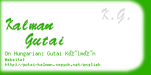 kalman gutai business card
